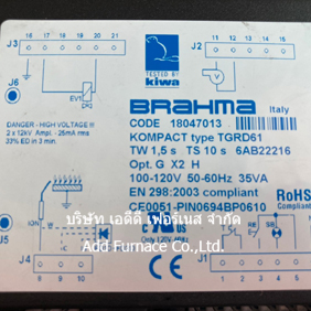 Brahma CODE 18047013 KOMPACT type TGRD61